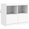vidaXL Sideboard mit LED-Leuchten Weiß 202x37x67 cm Produktbild-Vorschau 12