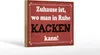 Holzschild Spruch 18x12cm Zuhause wo in Ruhe kacken kann Produktbild-Vorschau 2