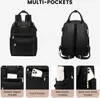 Damen Rucksack 13,3 Zoll Schwarz, Wasserdicht, 2-in-1 Produktbild-Vorschau 2