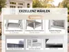 MEXO Gartenlounge-Set Aluminium Garten Essgruppe für 4 Produktbild-Vorschau 3