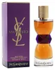 Yves Saint Laurent Manifesto Eau de Parfum mit violett-goldener Verpackung und elegant geschwungenem Flakon in Bernsteinoptik. Podgląd zdjęcia produktu