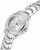 A silver Guess watch with a diamond-encrusted bezel and three subdials on a white background. Náhľad obrázku produktu