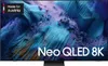A Samsung Neo QLED 8K TV displaying a vibrant, abstract image. Produktbild-Vorschau