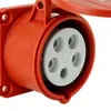 Presa CEE da incasso diritta 400V 16A 5P 75x75 mm Anteprima dell’immagine prodotto 2