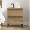 vidaXL Nachtkastje Artisan-Eik, 40 x 35 x 50 cm, houtvezel Productafbeelding-voorbeeld 4