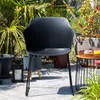 Gartenstuhl FORO im 4er Set, Schwarz - Outdoor Schalenstuhl Produktbild-Vorschau 11