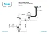 Sinks Sifon 1 1/2" pro nerez. dřezy s úsporou místa Náhled obrázku produktu 1
