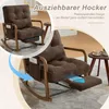 STILVORA Schaukelstuhl mit Fußstütze und verstellbarer Produktbild-Vorschau 6
