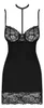 Obsessive - OB Raquelia chemise & thong black S/M Produktbild-Vorschau 3