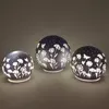 3er Set LED Kugellampen BLUMENWIESE 10 + 12 + 15cm lila mit Produktbild-Vorschau 3