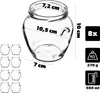 KADAX Inmaakpotten, 580 ml, met schroefdeksel, diameter 82 Productafbeelding-voorbeeld 2