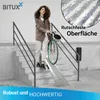 Bituxx klappbare Stahl Auffahrrampe 1,8m 200kg Silber Produktbild-Vorschau 4