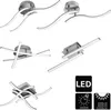 Monzana Plafonnier LED 4 barres "Tigull" argent lampe Voir les images du produit 1