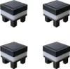 4X LED Solar Pfosten Säulenleuchte Zaun Solarlampe Kappen Produktbild-Vorschau 1