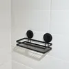Schwarzes Duschregal aus Metall mit Saugnäpfen 25x10x8,5 cm Produktbild-Vorschau 14