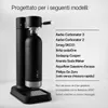 VIOK bottiglia acciaio inox 1,3 per Aarke Carbonator 3 & 2 Anteprima dell’immagine prodotto 2