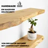 tømmermann Wandregal mit Baumkante Schweberegal massiv Produktbild-Vorschau 3