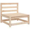 vidaXL Gartensofa mit Fußhocker 2-Sitzer Massivholz Kiefer Produktbild-Vorschau 7