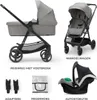 KINDERKRAFT 3in1 Newly Gris clair de lune + Vison PRO Voir les images du produit 7