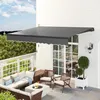 Outsunny Klemmmarkise mit Handkurbel Solar-Lichte Produktbild-Vorschau 9