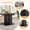 okwish Tavolo da pranzo rotondo con piano allungabile, Anteprima dell’immagine prodotto 5
