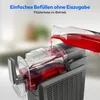 A red liquid is being poured into a slush ice maker. Produktbild-Vorschau