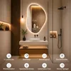 GIMBELEN LED-Badspiegel, asymmetrisch, 90 x 60 cm, 3 Produktbild-Vorschau 3