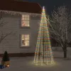 vidaXL LED-Weihnachtsbaum Kegelform Mehrfarbig 732 LEDs Produktbild-Vorschau 2