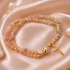 Handgemaakte armband met rozenkrans – ROSABRACE Pink Productafbeelding-voorbeeld 6