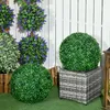 HOMCOM Set van 2 buxusbollen, kunstplanten, kamerplant met Productafbeelding-voorbeeld 2