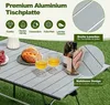 COSTWAY Campingtisch faltbar höhenverstellbar, Klapptisch Produktbild-Vorschau 3