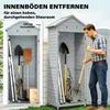 Outsunny Gartenschrank Holz extra hohe Geräteschuppen mit Produktbild-Vorschau 4