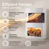 KAMINIO Elektrický krb HENRI – Elektrický krb s kúrením, 3D Náhľad obrázku produktu 4