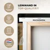 Leinwand Bilder 60x80 cm - Abstrakte Formen - Gold - Produktbild-Vorschau 3