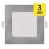 LED-Einbauleuchte NEXXO, quadratisch, silber, 7W, mit change CCT Produktbild-Vorschau