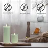 LED Kerze Kugeln 4er Set Wachs, Flackernde Flamme, Ø 10x9, Produktbild-Vorschau 3