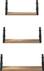 Étagère Murale Montage mural avec stockage 3 pcs Chêne Fumé Voir les images du produit 5