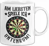Dart-Spieler Tasse Geschenk Darts Am Liebsten Spiele Ich Produktbild-Vorschau 1