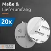 ECENCE Rauchmelder Magnethalter 20 Stück selbstklebend Ø Produktbild-Vorschau 4