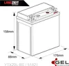 Langzeit Gel Motorradbatterie YTX20L-BS 20Ah 12V Produktbild-Vorschau 5