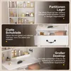 Minimalistische make-up tafel set, wit, met dimbare Productafbeelding-voorbeeld 7