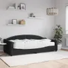vidaXL Dagbed met matras, zwart, 90x200 cm, stof Productafbeelding-voorbeeld 2