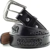 Ledergürtel Westerngürtel Cowboygürtel »WG-56« Schwarz Produktbild-Vorschau 1