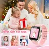 A family is giving a gift to a child, with a smartwatch and other children receiving gifts shown in smaller images below. Náhled obrázku produktu