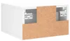 vidaXL Nástenné nočné stolíky 2 ks. Biele 35x35x20 cm Náhľad obrázku produktu 6