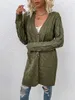 ASKSA Damen Langarm Strickjacke Strick Mantel Zopfstrick Produktbild-Vorschau 3