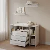 Wickelkommode Livinity Torino Weiß XL mit Schubladen, Model Produktbild-Vorschau 4