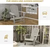 Outsunny Adirondack Stuhl wetterfest Adirondack Chair aus Produktbild-Vorschau 4