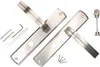 KOTARBAU® Türdrückerset 90 mm WC Langschild Nickel-Chrom Produktbild-Vorschau 1