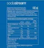 Nutritional information and ingredients for a SodaStream product. Produktbild-Vorschau